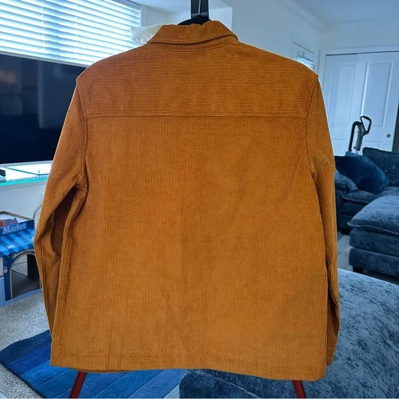 Dickie's Higginson Jacket in Burnt Orange Rust Chorduroy - Picture 9 of 15